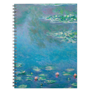 Cuaderno Waterlilies por la pintura Bella Artes de Claude M