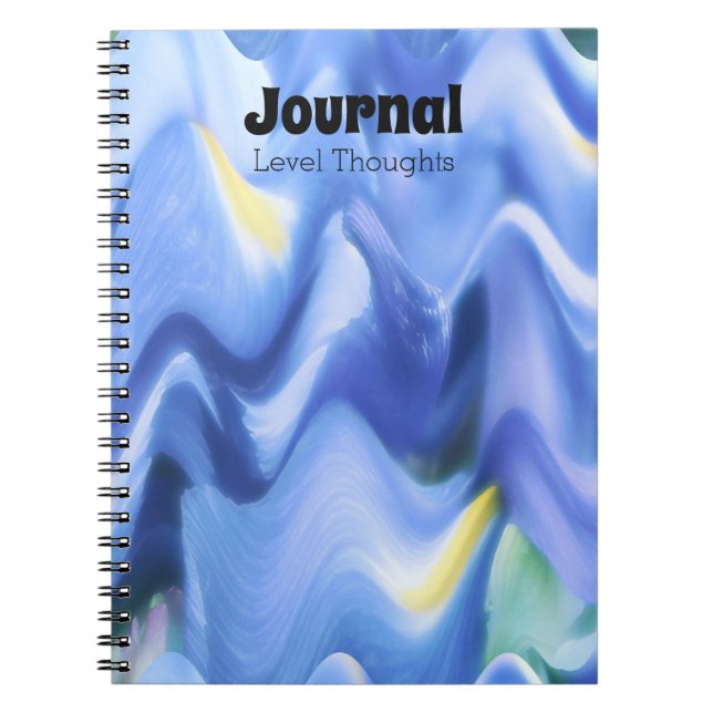 Cuaderno Wave Blues Resumen Chevron Stripe Journal (Frente)