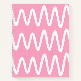 Cuaderno Wave No. 3 - Notebook (Flamingo Pink)