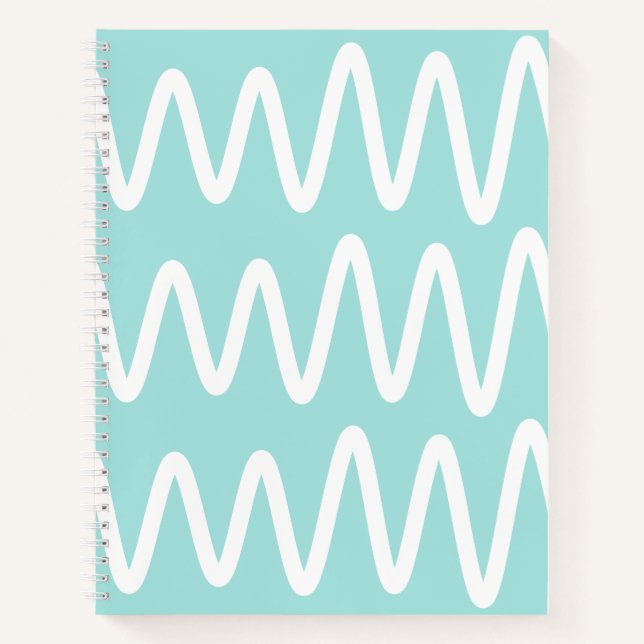 Cuaderno Wave No. 3 - Notebook (Mint) (Anverso)