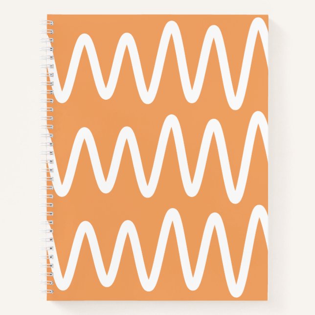 Cuaderno Wave No. 3 - Notebook (Terracotta) (Anverso)