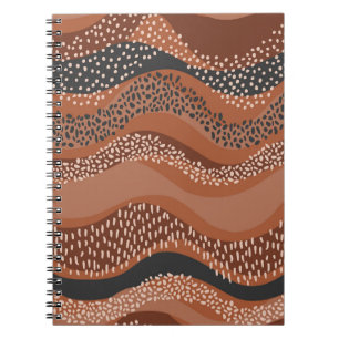 Cuaderno Wavy Natural Geo: Minimalista sin Mar.