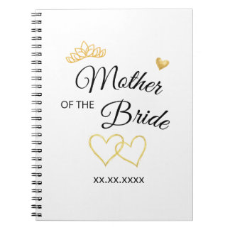 Cuaderno Wedding Party Role & Date Elegant Design