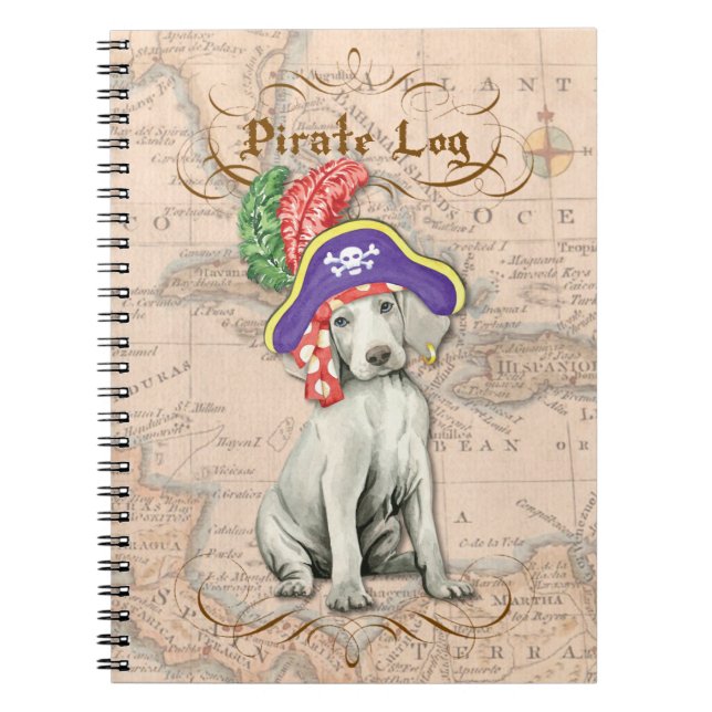Cuaderno Weimaraner Pirate (Frente)