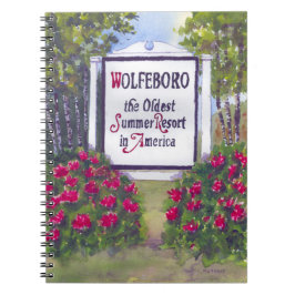 Cuaderno Welcome to Wolfeboro NH Sign