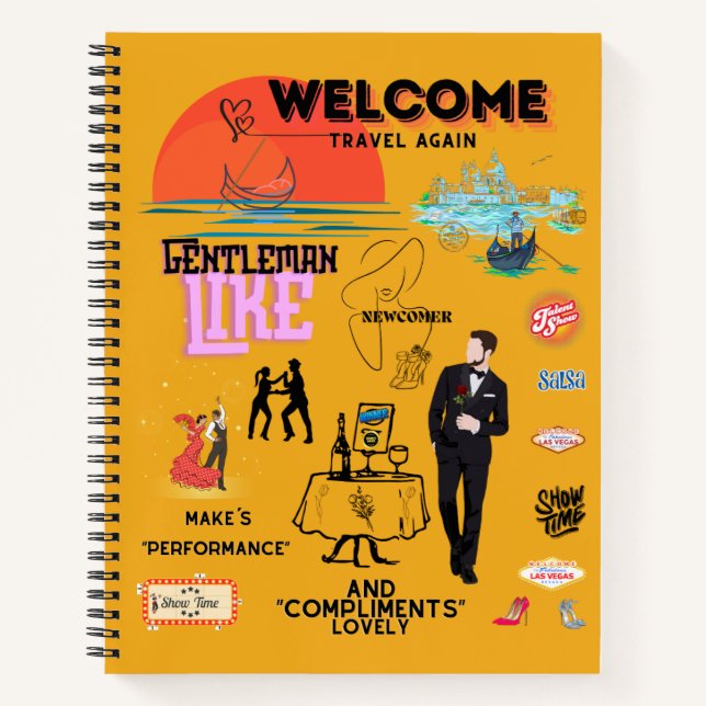 CUADERNO WELCOME TRAVEL AGAIN (Anverso)