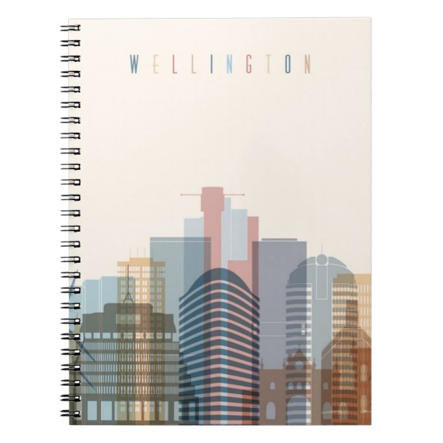 Cuaderno Wellington, horizonte de la ciudad de Nueva (Frente)