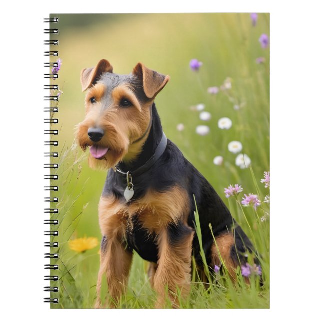Cuaderno Wellness Terrier En La Flor Silvestre Meadow (Frente)