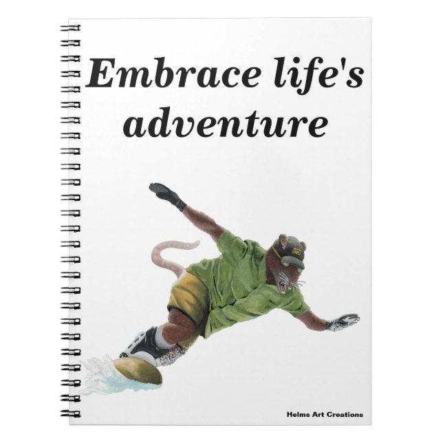 Cuaderno Wererat Snowboard Deportes Fantasía Bloc de notas  (Frente)