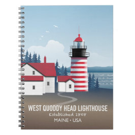 Cuaderno West Quoddy Head Lighthouse