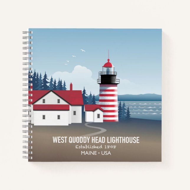 Cuaderno West Quoddy Head Lighthouse (Anverso)