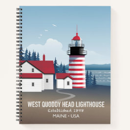 Cuaderno West Quoddy Head Lighthouse