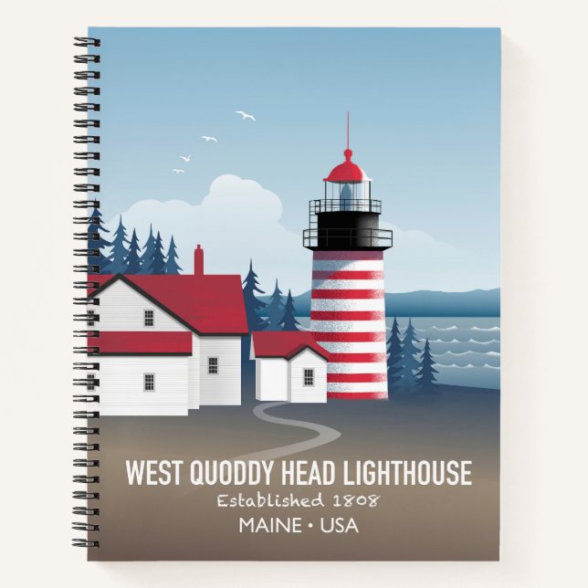 Cuaderno West Quoddy Head Lighthouse (Anverso)