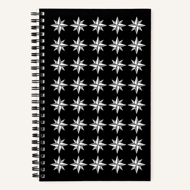 Cuaderno West Wind Postcards' Compass Logo Pattern (Anverso)