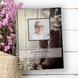 Cuaderno Western Cowboy Boots Funeral Memorial Guest Book