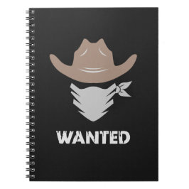 Cuaderno Western Outlaw Cowboy Wanted