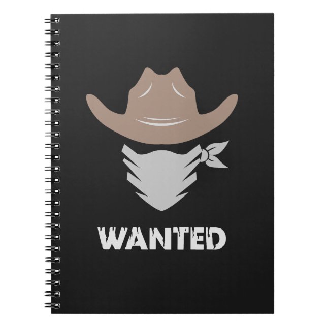 Cuaderno Western Outlaw Cowboy Wanted (Frente)