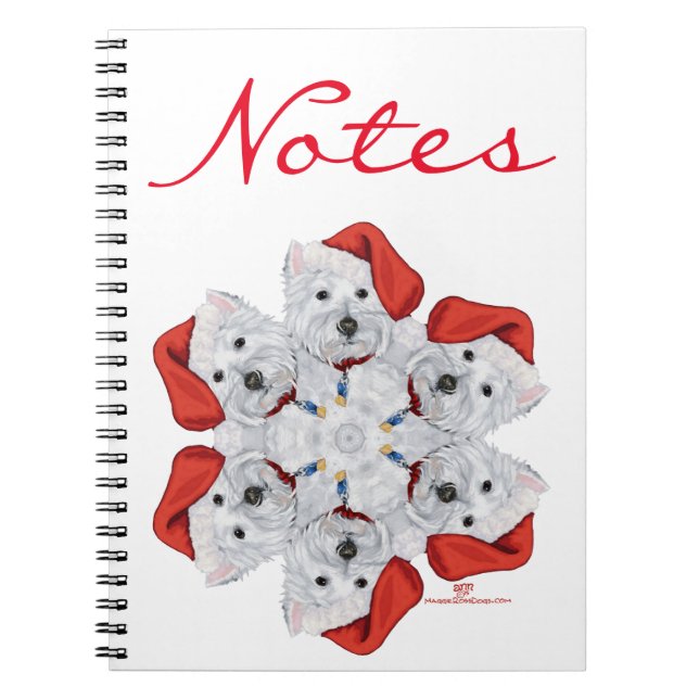 Cuaderno Westie Copo de Nieve (Frente)