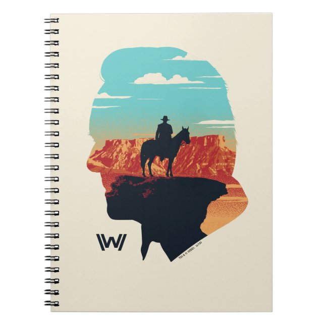 Cuaderno Westworld | Dr. Ford Silhouette de Man in Black (Frente)
