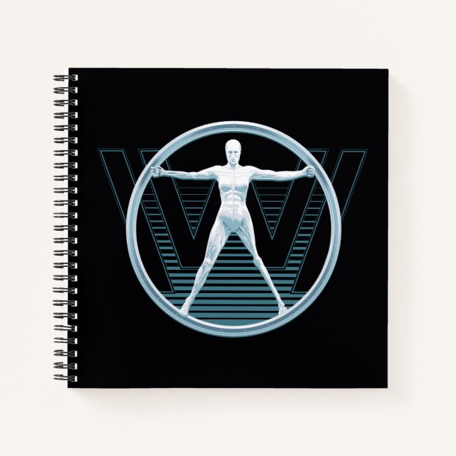 Cuaderno Westworld | Logotipo Vitruvian Android (Anverso)