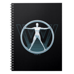 Cuaderno Westworld Logotipo Vitruvian Android