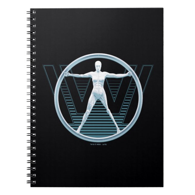 Cuaderno Westworld | Logotipo Vitruvian Android (Frente)