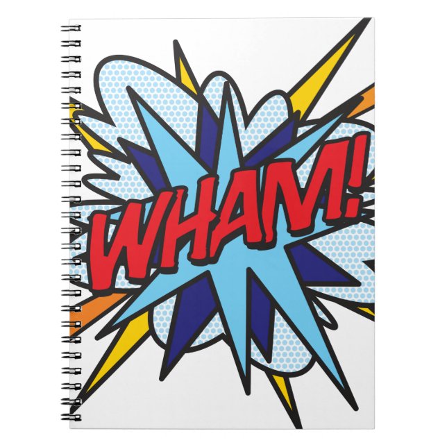 Cuaderno WHAM Diversión Retro Cómic Arte Pop (Frente)