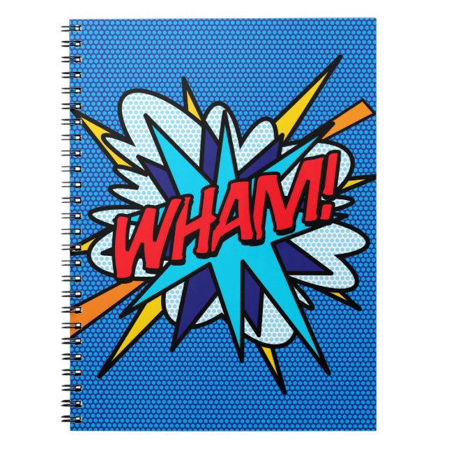 Cuaderno WHAM Diversión Retro Cómic Arte Pop (Frente)