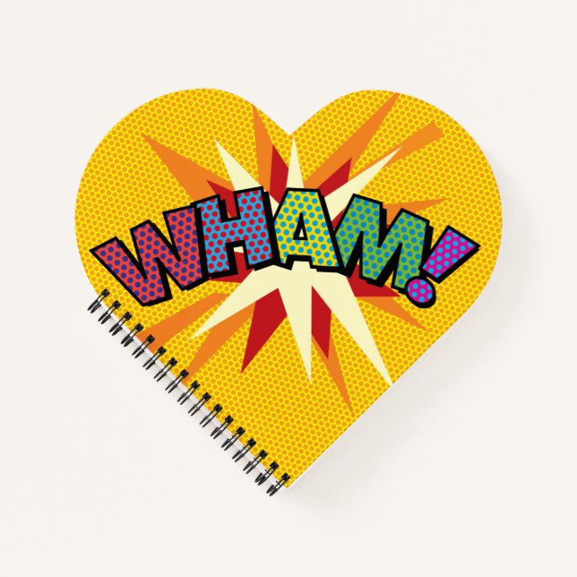 Cuaderno WHAM POW Diversión Retro Cómic (Anverso)