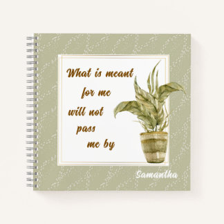 Cuaderno What is Meant for Me Spiral Notebook