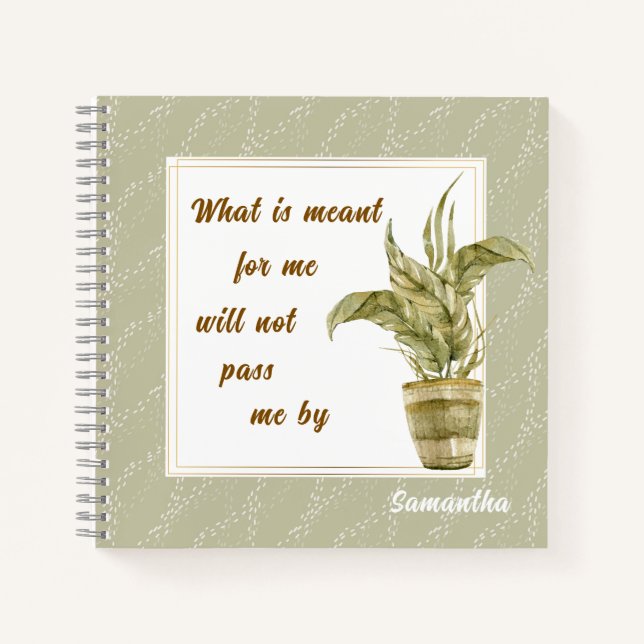 Cuaderno What is Meant for Me Spiral Notebook (Anverso)