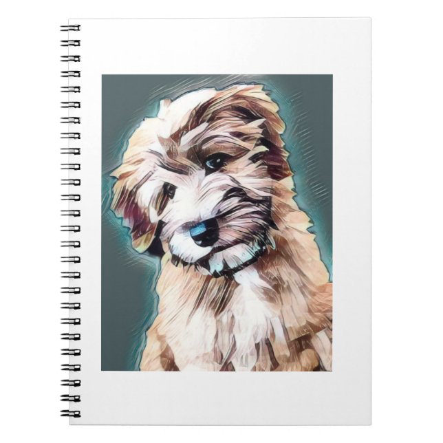 Cuaderno Wheaten Terrier Dog Pop Art (Frente)