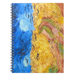Cuaderno Wheatfield con arte paisajístico Crows Van Gogh