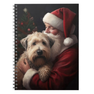 Cuaderno Wheaton Terrier Con Navidades festivos de Santa Cl