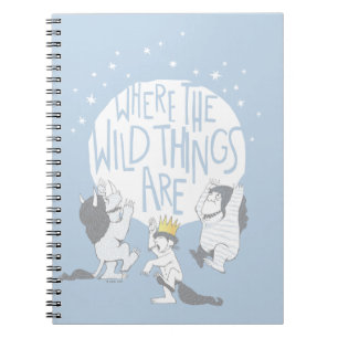 Cuaderno Where The Wild Things Are Luna y Estrellas