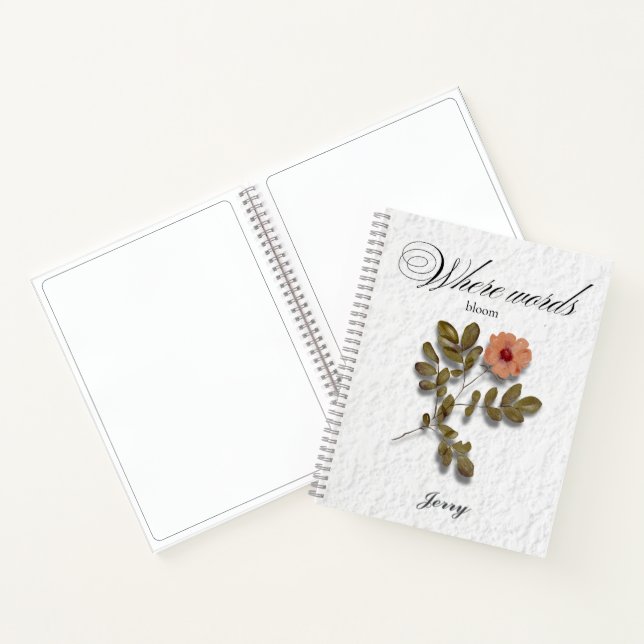 Cuaderno Where Words Bloom – Personalized Writing Journal (Interior)
