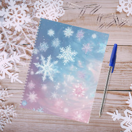 Cuaderno Whimscal Snowflake Journal, portátil de invierno