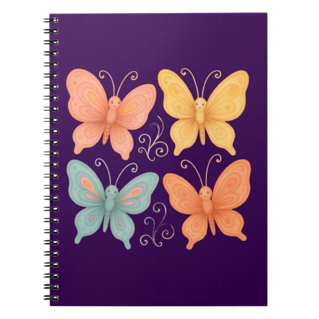 Cuaderno Whimsical Butterflies  (Frente)