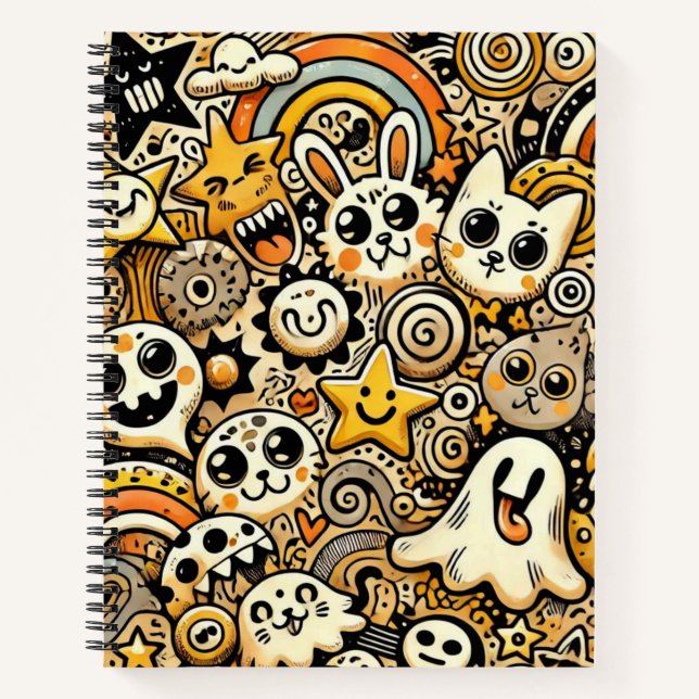 Cuaderno Whimsical Doodle Parade (Anverso)