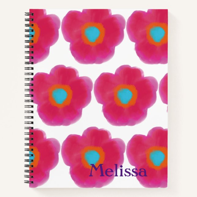 Cuaderno Whimsical Floral acuarela (Anverso)