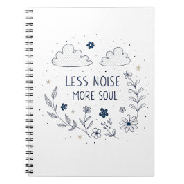 Cuaderno Whimsical Floral Soul Quote Line Art