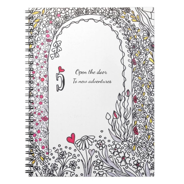 Cuaderno Whimsical Garden Door New Adventures (Frente)