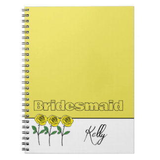 Cuaderno Whimsical Hand Drawn Yellow Roses