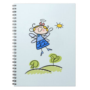 Cuaderno Whimsical Happy Flying Angel Fairy