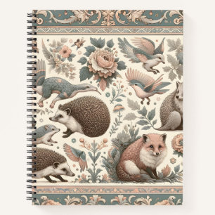 Cuaderno Whimsical Hedgehog Haven (Refugio de sepultura): F