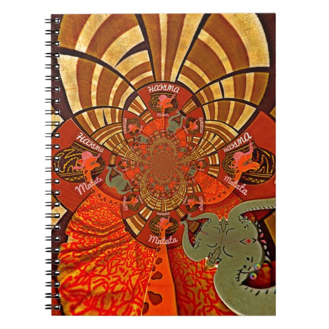 Cuaderno Whimsical Heights: hermosa y divertida jirafa afri (Frente)