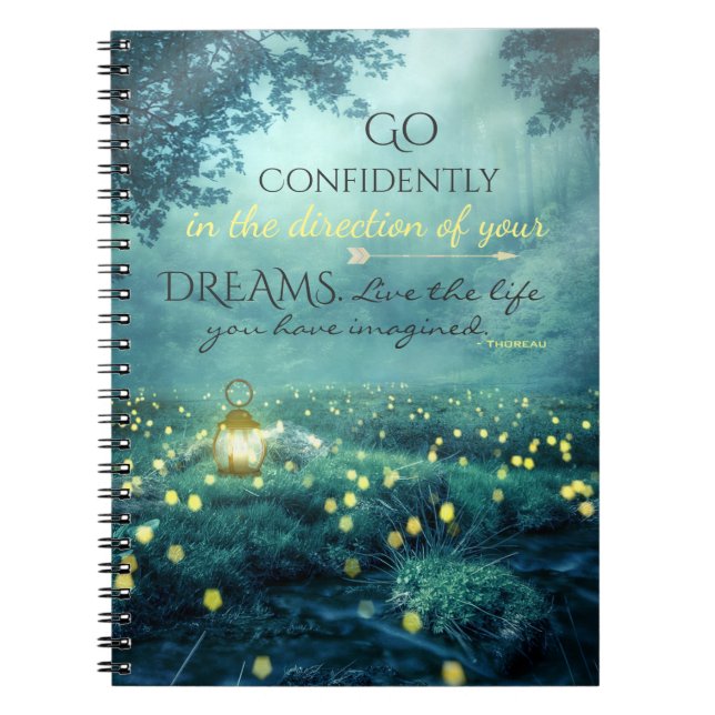 Cuaderno Whimsical Inspirando Dreams Cita (Frente)
