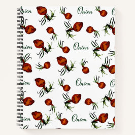 Cuaderno Whimsical Onion Pattern Notebook