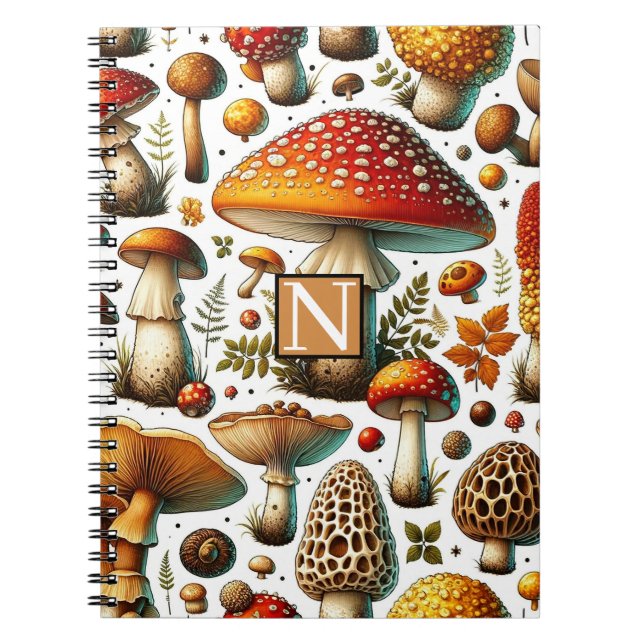 Cuaderno Whimsical Wild Mushrooms (Frente)