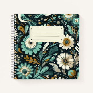 Cuaderno Whimsical Wildflower & Bird Notebook - Sueño Verde